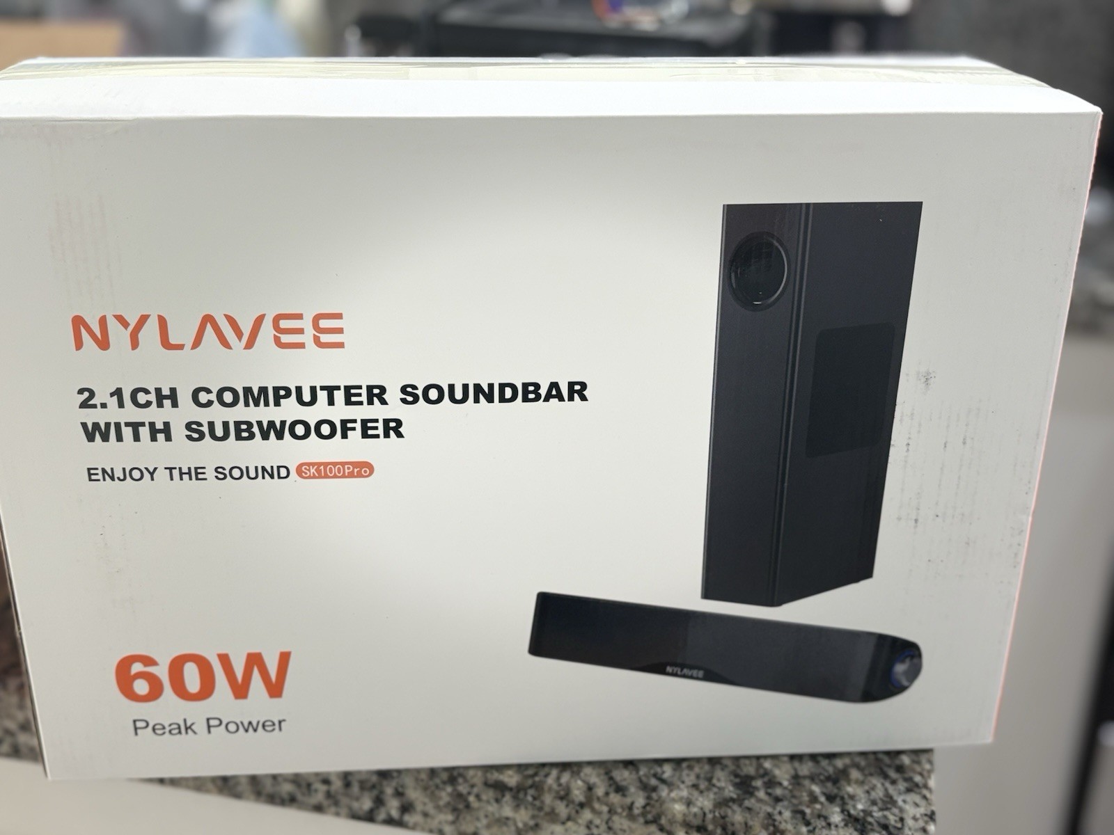 Altavoces de computadora con subwoofer: barra de sonido estéreo