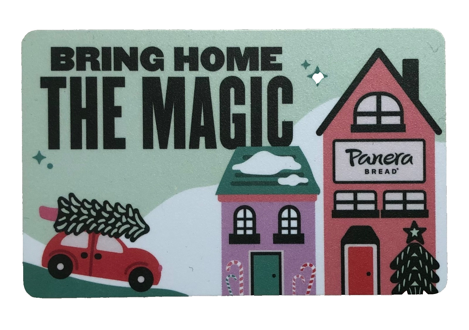 PANERA BREAD gift card Bring Home the Magic Car Xmas trees 2024 No Value $0