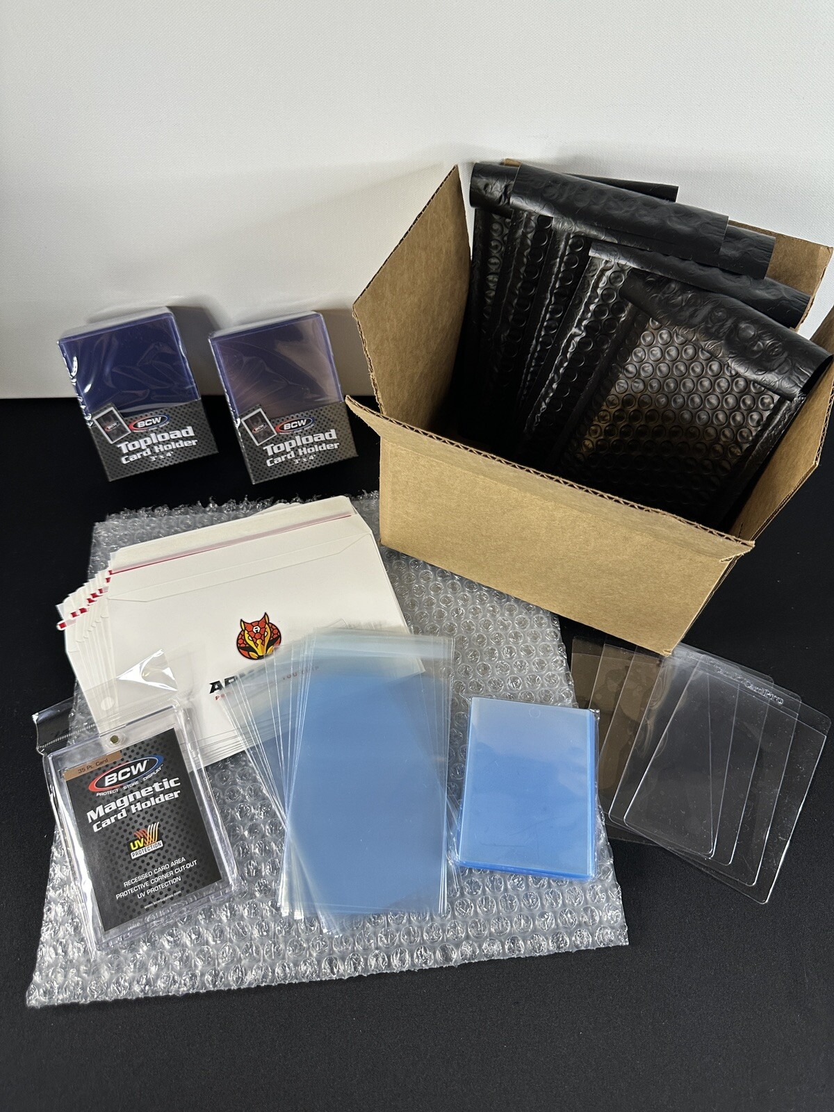 Card Selling & Shipping Kit- Toploaders, Sleeves, Bubble Mailers + More (READ)