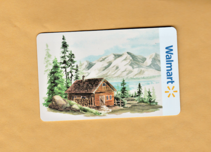 Collectible Walmart Gift Card - Peaceful Mountain Cabin - No Value - FD-108566