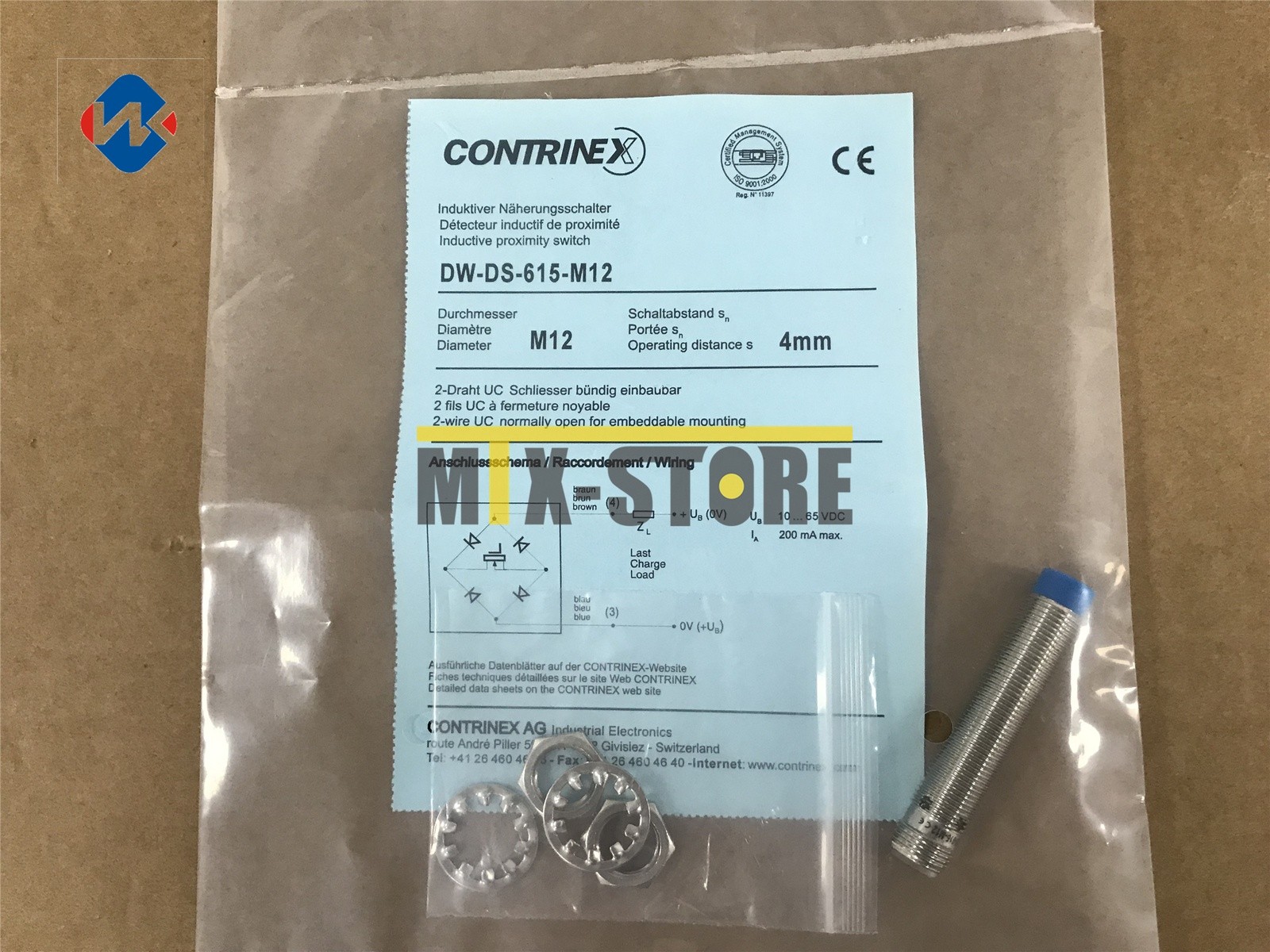 1PCS Brand New Contrinex DW-DS-615-M12 Sensor & Proximity Switch #qo