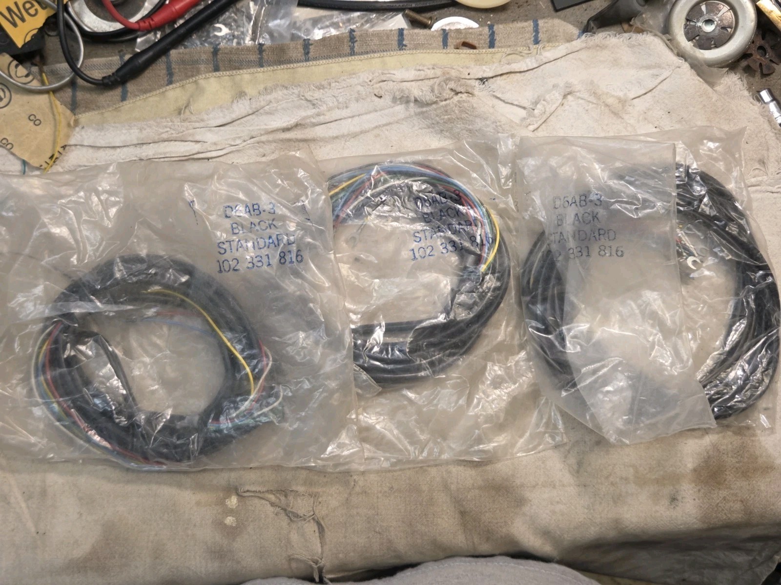 Lot Of Three 6 Conductor Cords