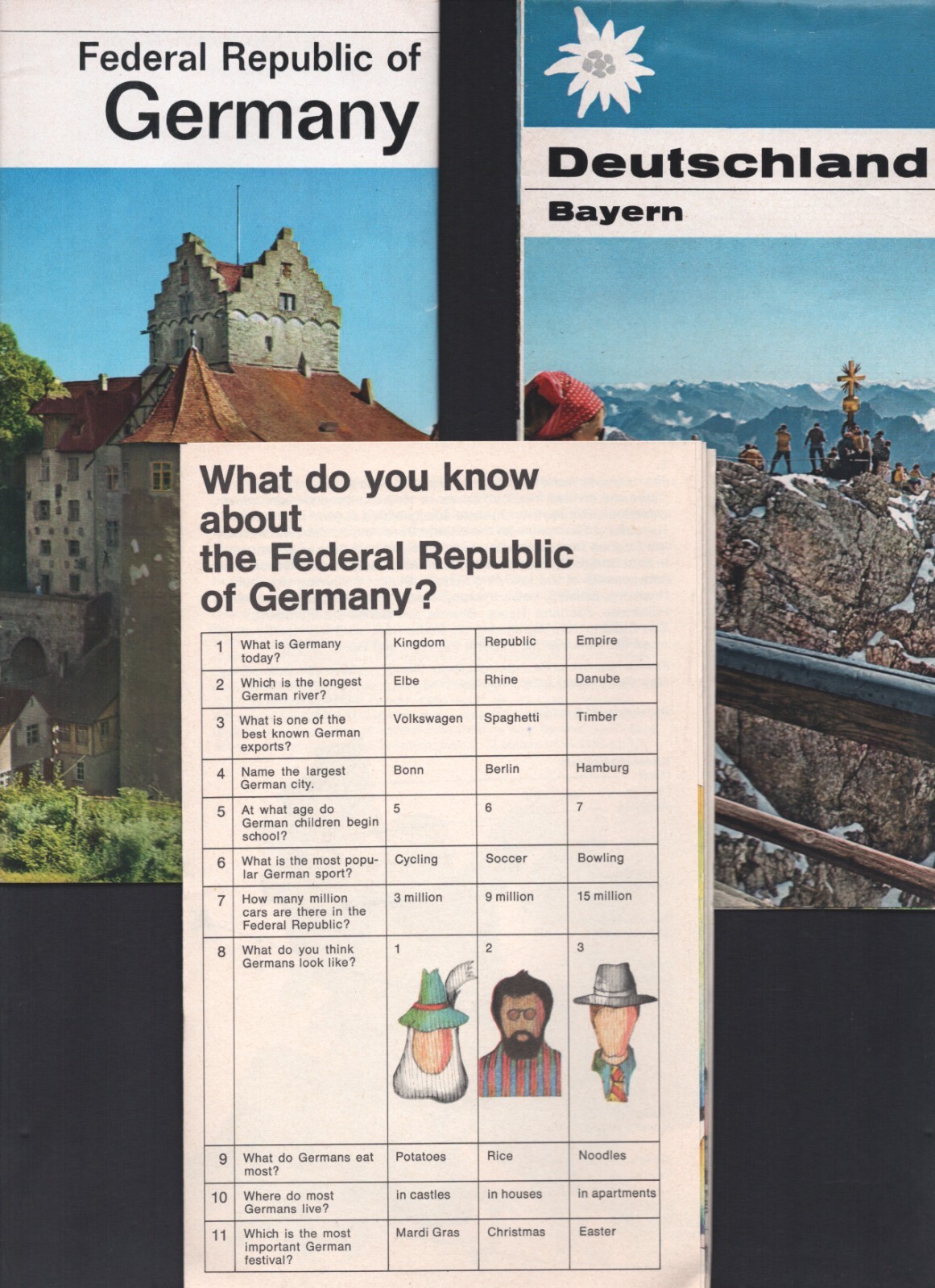 QSL Deutsche Welle FRG Guide + Deutschland Map + Envelope Lot SWL DX 1974