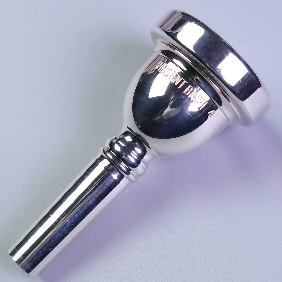 Bach 4SP Siler Plated Small Shank Mouthpiece Trombone Tenor for Tenor Trombone
