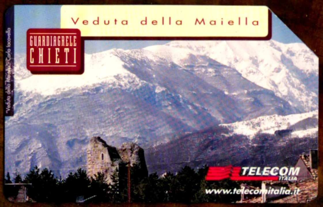 G 1234 C&C 3335 USED PHONE CARD LINES OF ITALY ABRUZZO MAIELLA