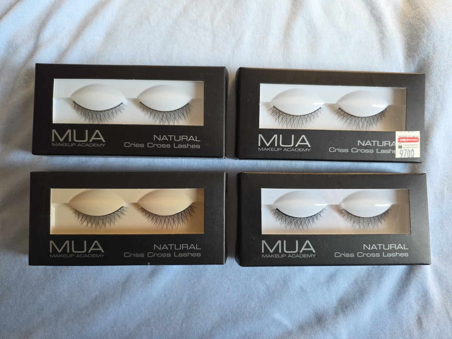 4 NEW MUA NATURAL LASHES EYELASHES CRISS CROSS FALSE FAKE EYELASHES FREE SHIP