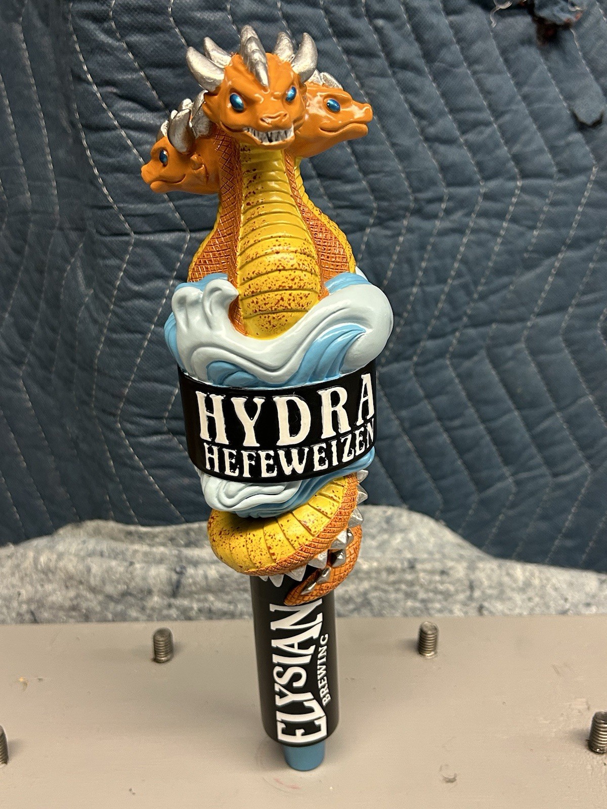 ELYSIAN BREWING HYDRA HEFEWEIZEN Beer Tap Handle, New In Box, Sea Monster