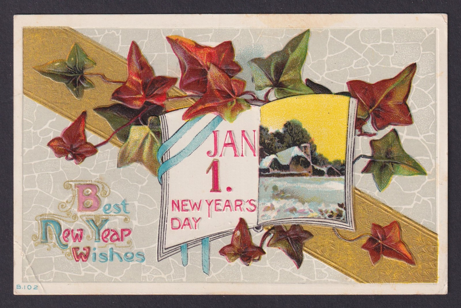 UNITED STATES, Postcard, Happy New Year 1915