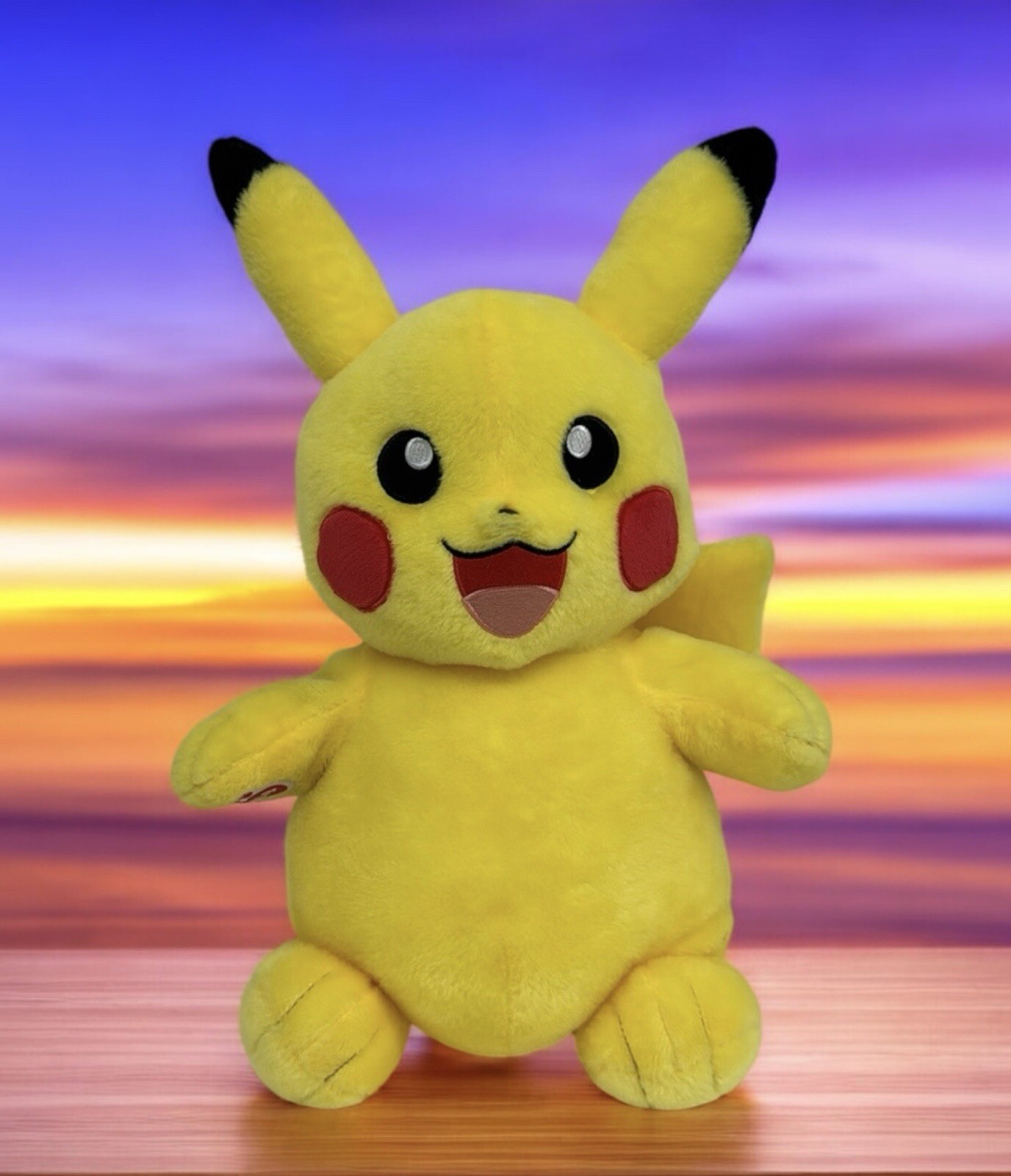 Pokemon Pikachu 2017 Build-A-Bear Workshop Nintendo Plush Stuffed Toy 17" EUC