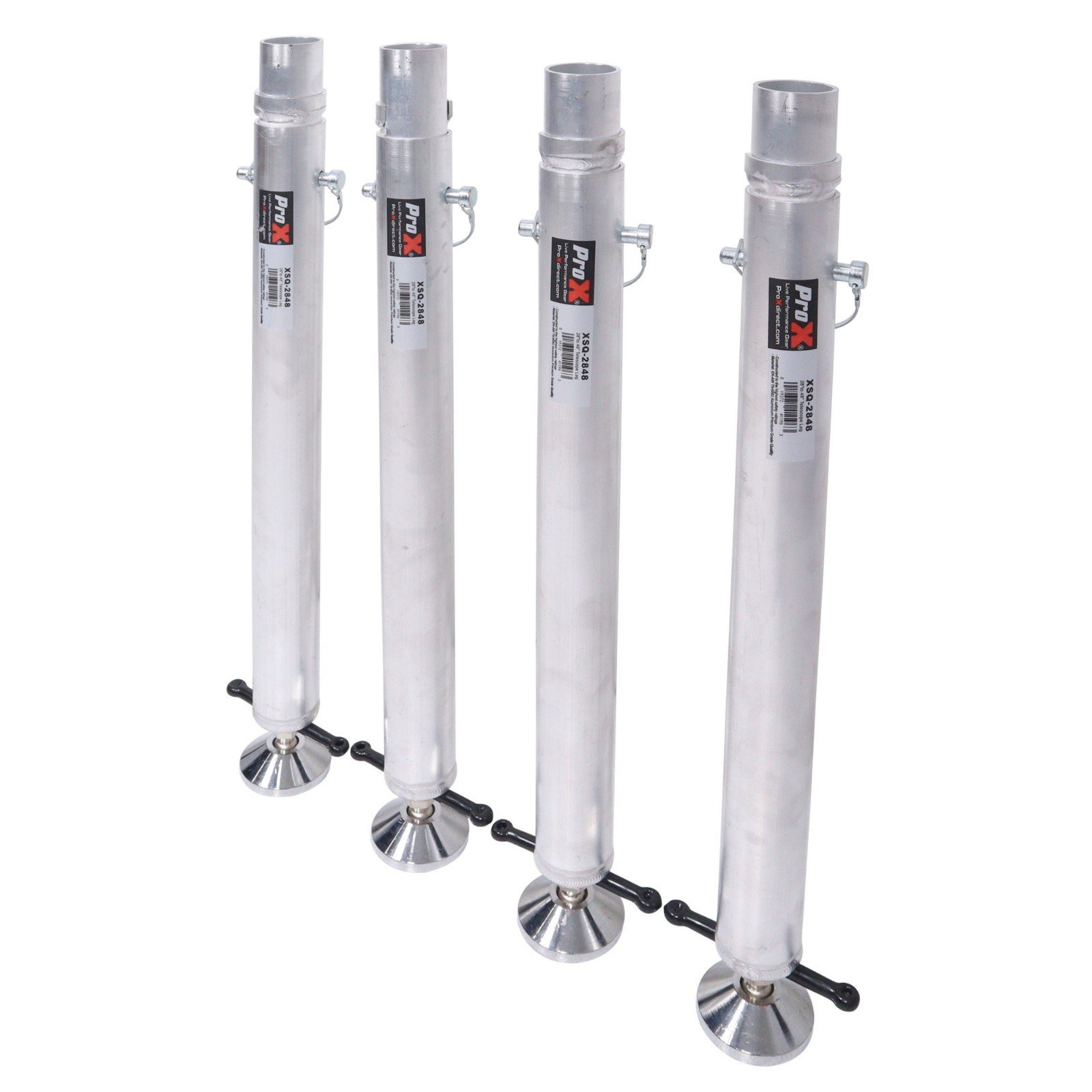 ProX XSQ 2848X4 MK2 Set of Four StageQ Platform Telescoping Legs 28-48 inches