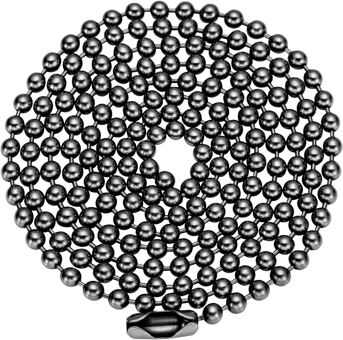 Pure Titanium Bead Ball Chain Necklace, Jewelry Chain Adjustable with Gift Packa