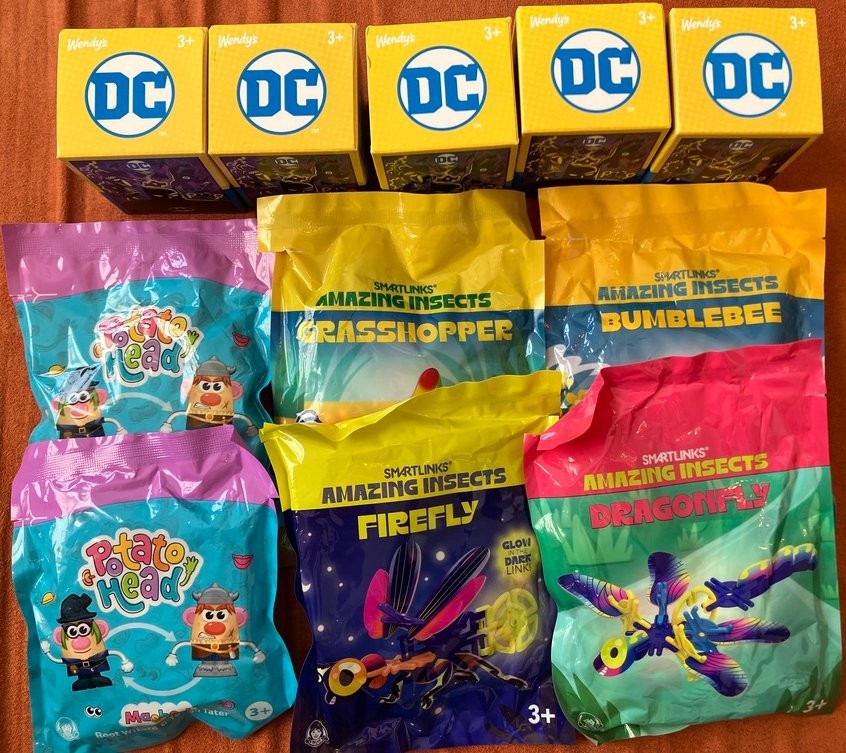 Wendy's DC Blind Boxes Smartlinks Amazing Insects Potato Head Set Toy Lot Sealed