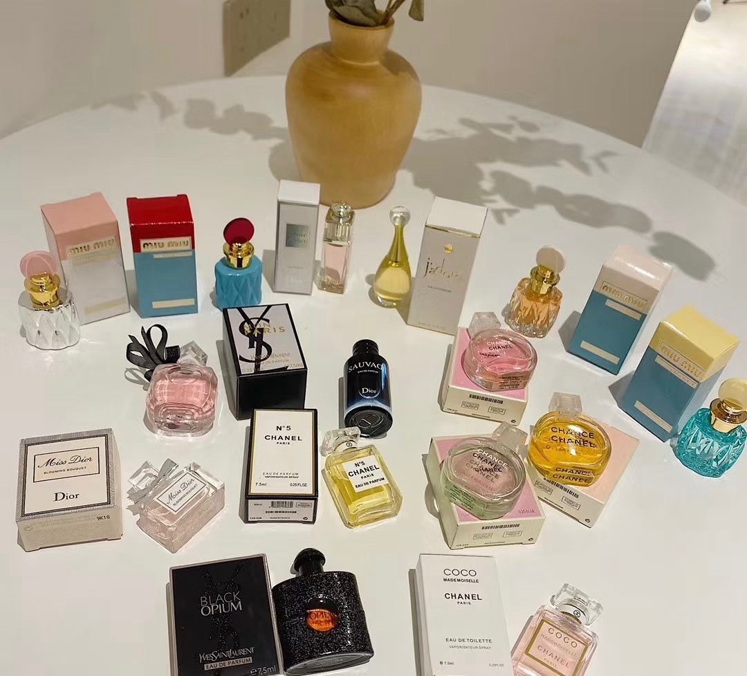 Lot Of  12 Mini Vintage Collectible Perfume Bottles