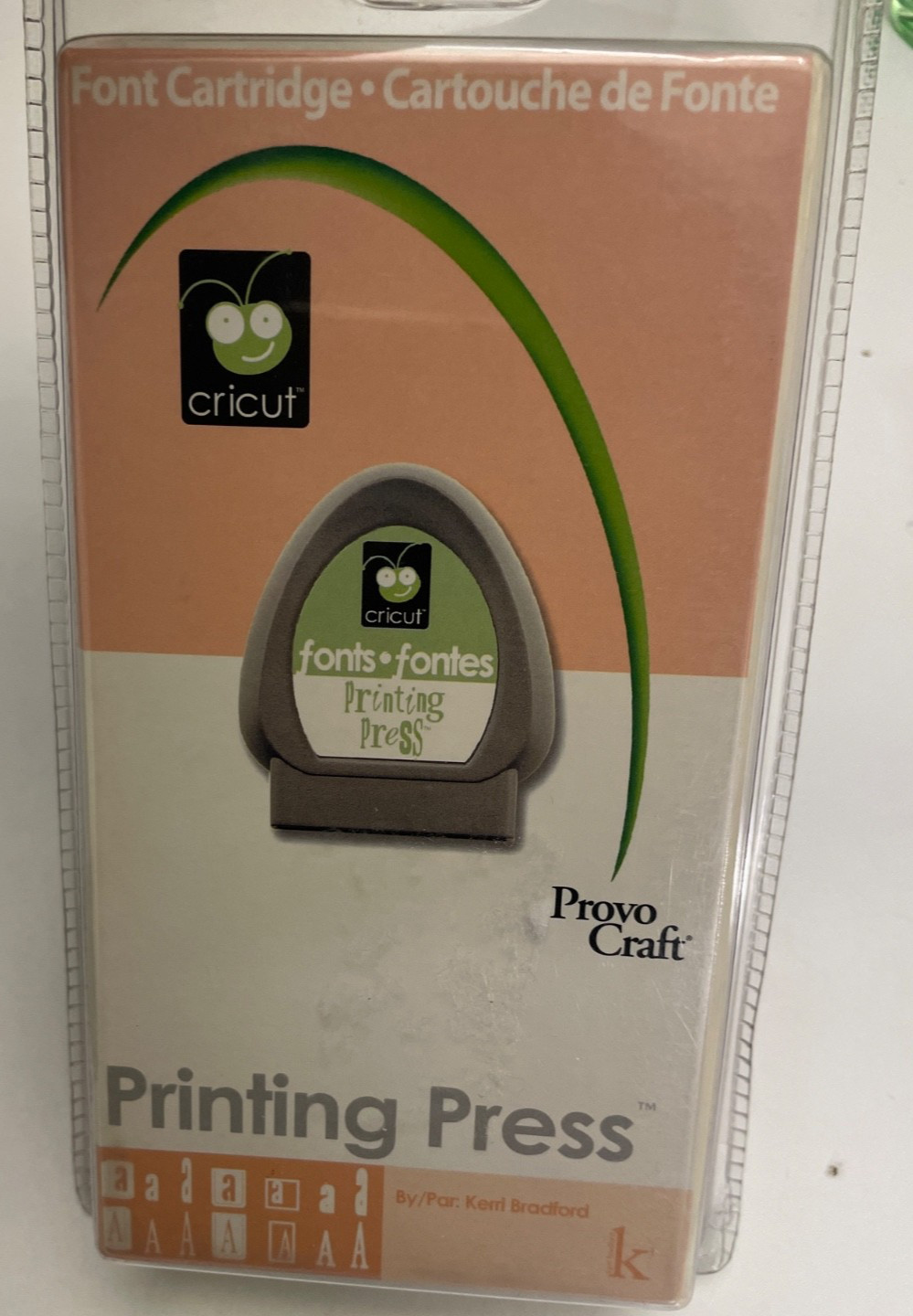 Cricut Printing Press Font Cartridge 29-0226 Keyboard Overlay