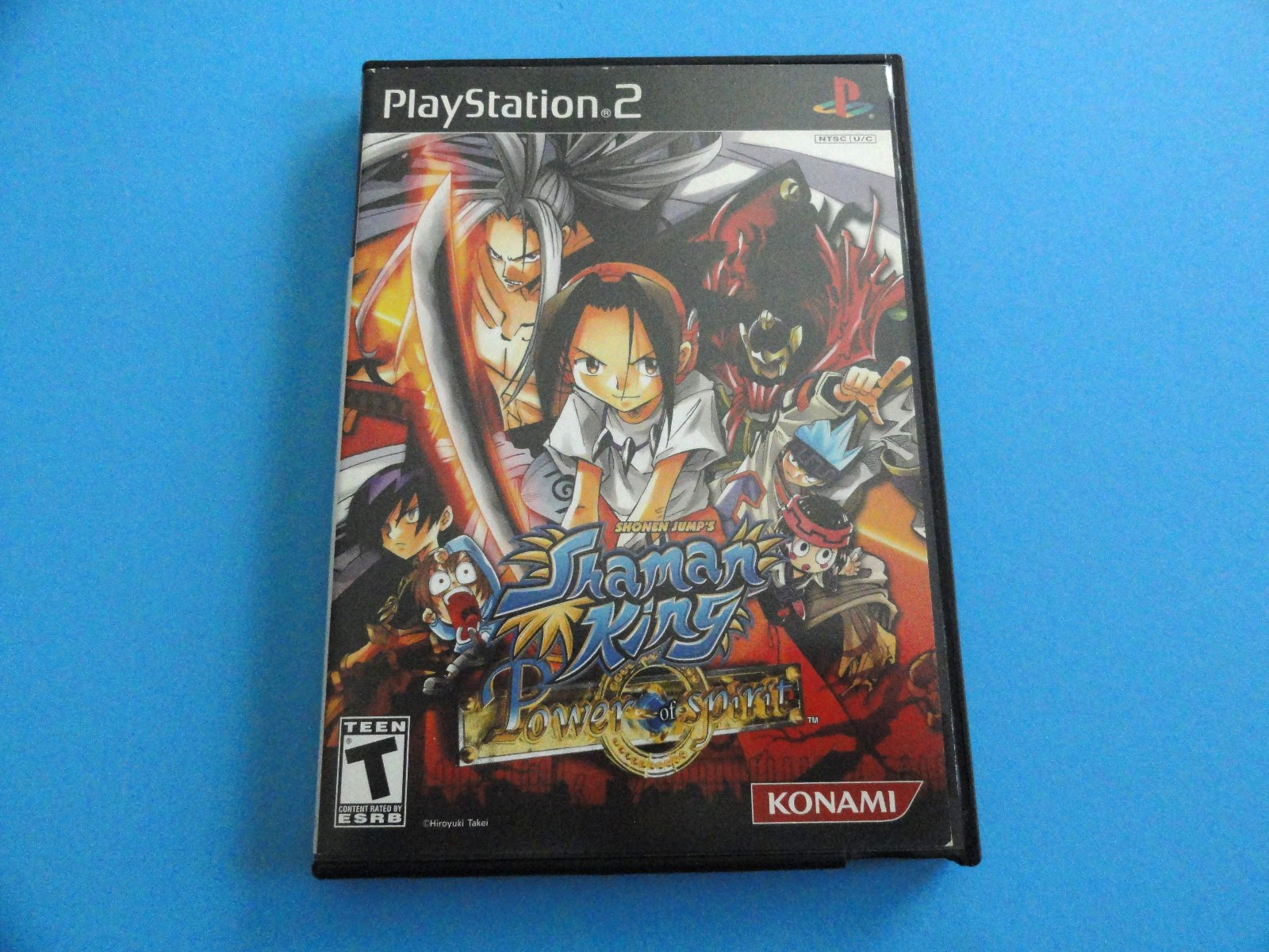 PS2 SHAMAN KING POWER OF SPIRIT SHONEN JUMP COVER ART IN BLOCKBUSTER VIDEO CASE