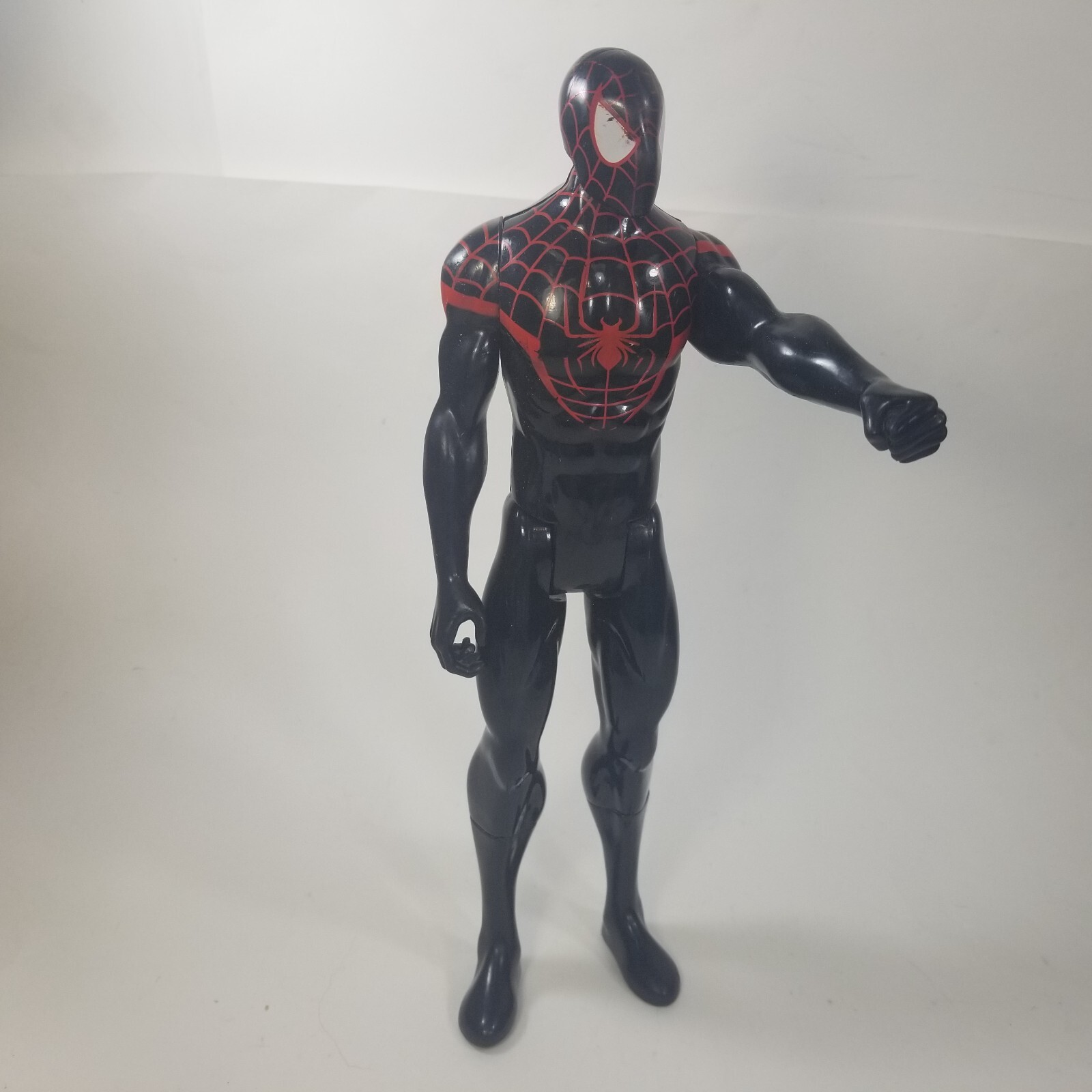 Ultimate Spider-Man Action Figure in Black- 12" Titan Hero Series Miles Morales