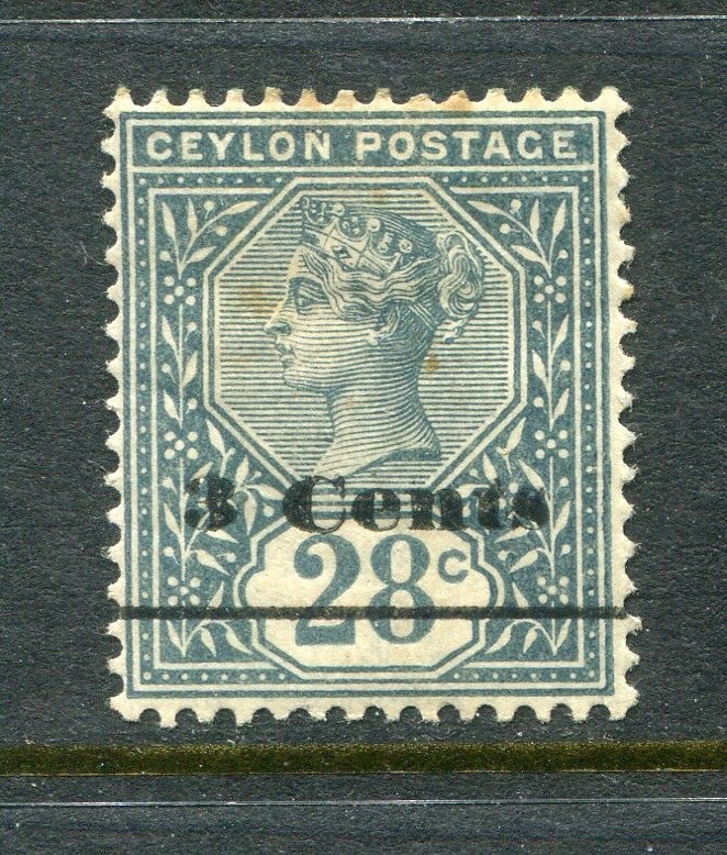 Ceylon #157 Victoria Surcharge 3 C. [Mint Hinged]