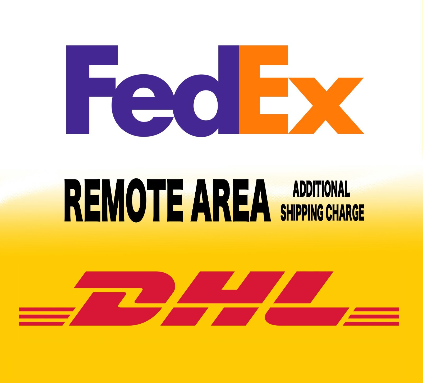 $5 Additional Shipping Charge FedEx & DHL for Remote Area or Expedited shipping
