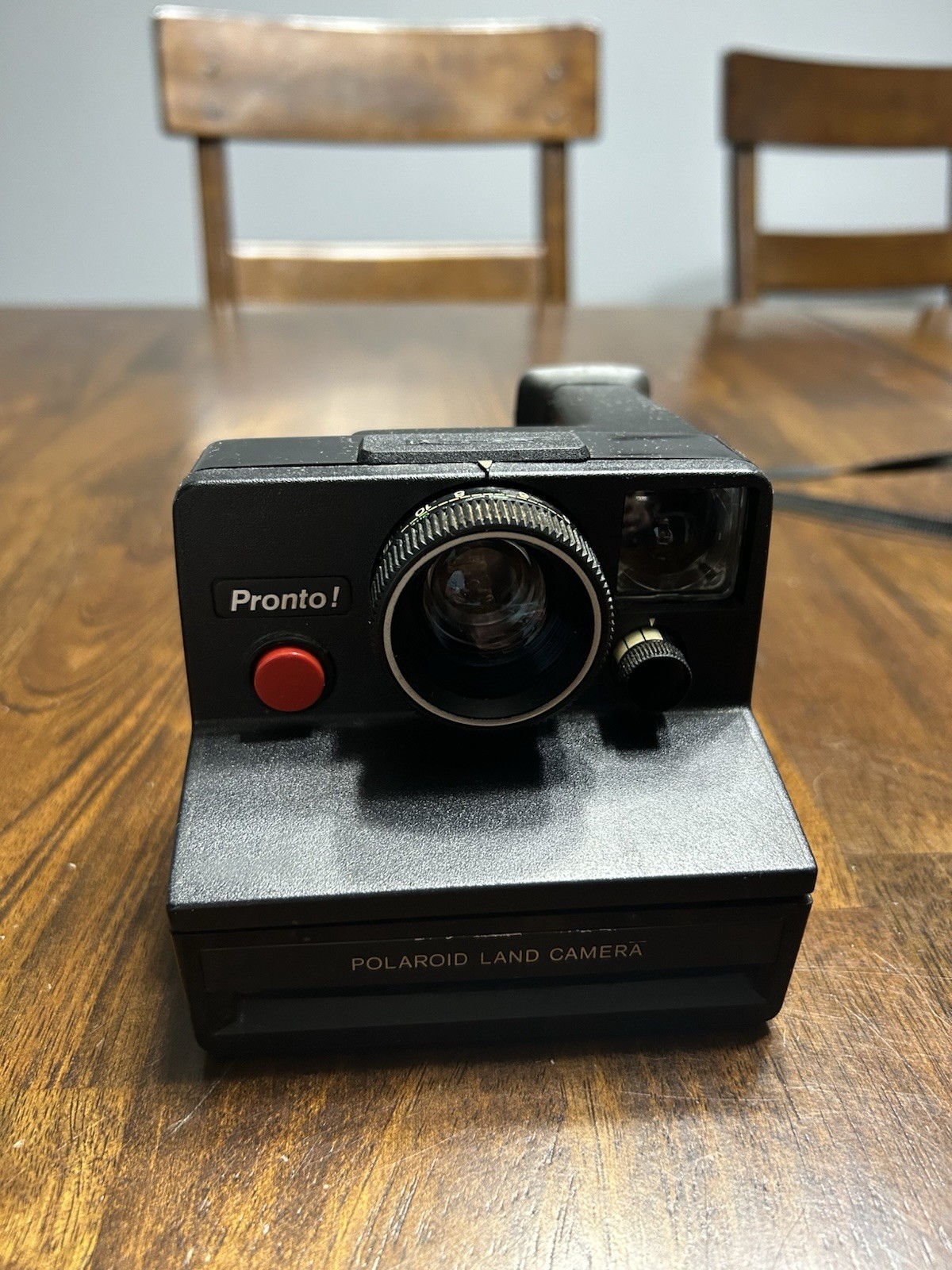 Vintage Polaroid Pronto Land Camera with Strap Made in USA ~ Untested As Is