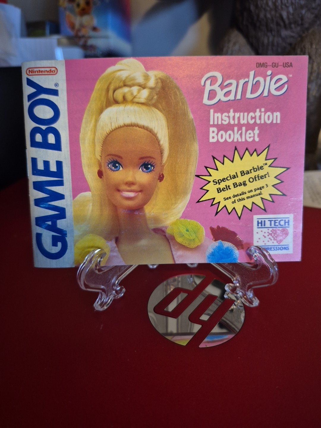 Barbie Game Girl (Nintendo Game Boy, 1992) Instruction Manual Booklet Only