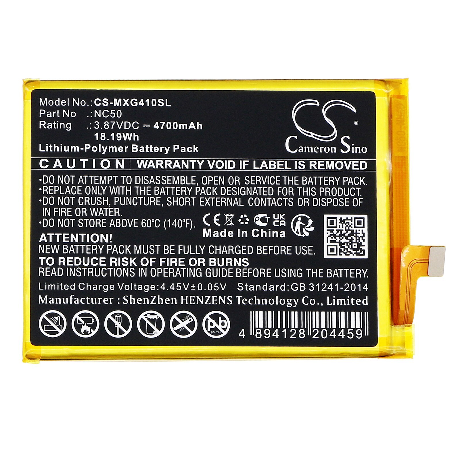 BATTERIE 4700mAh Type NC50 SB18D20540 For Motorola Moto G41 XT2167