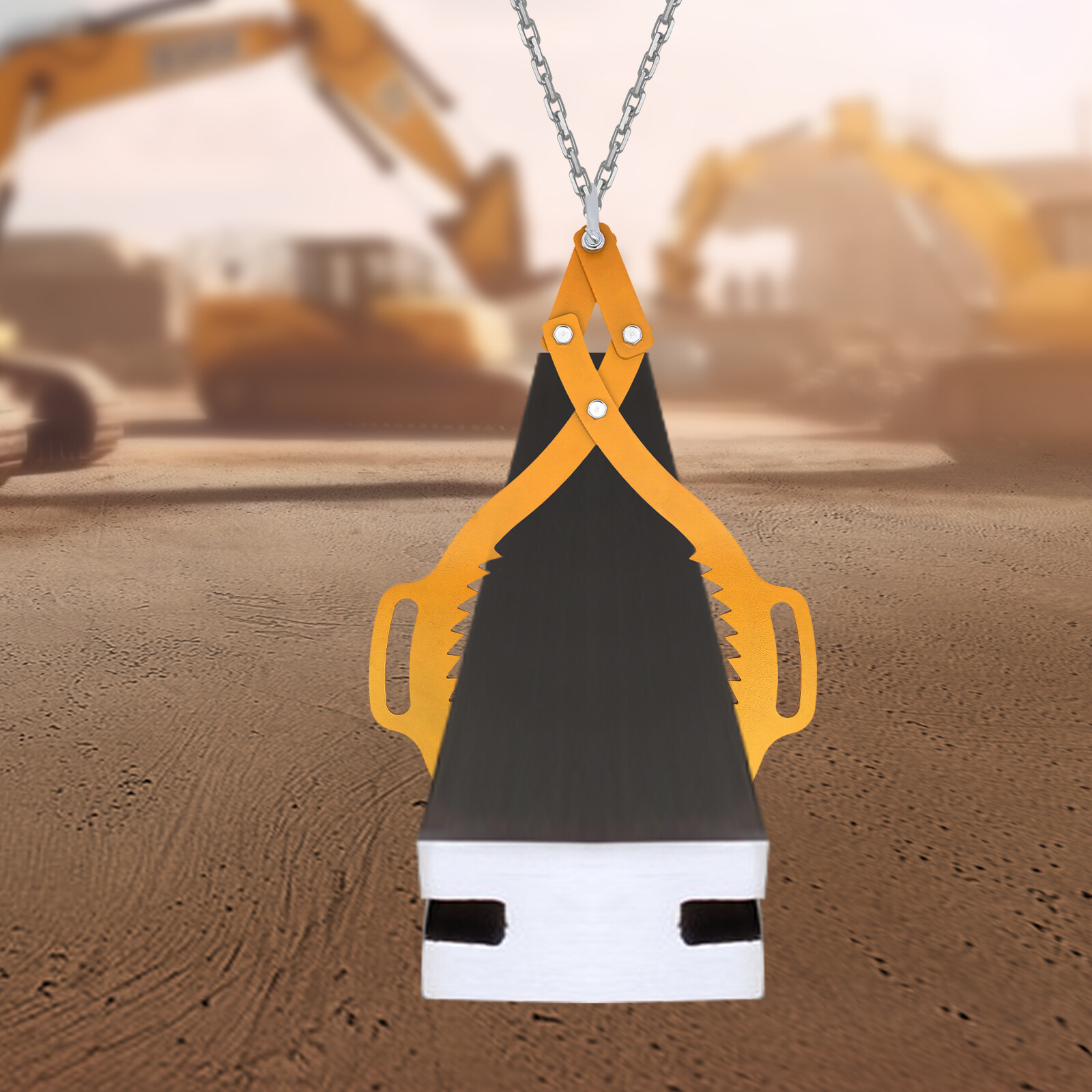 25"  1000kg/2200lbs Claw Hook, Log Lifting Tongs, Heavy Duty Grapple Timber Claw