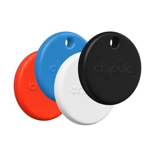  POP Tracking Tag - Colorful, Compatible, Loud Bluetooth Tracker with 4 Pack
