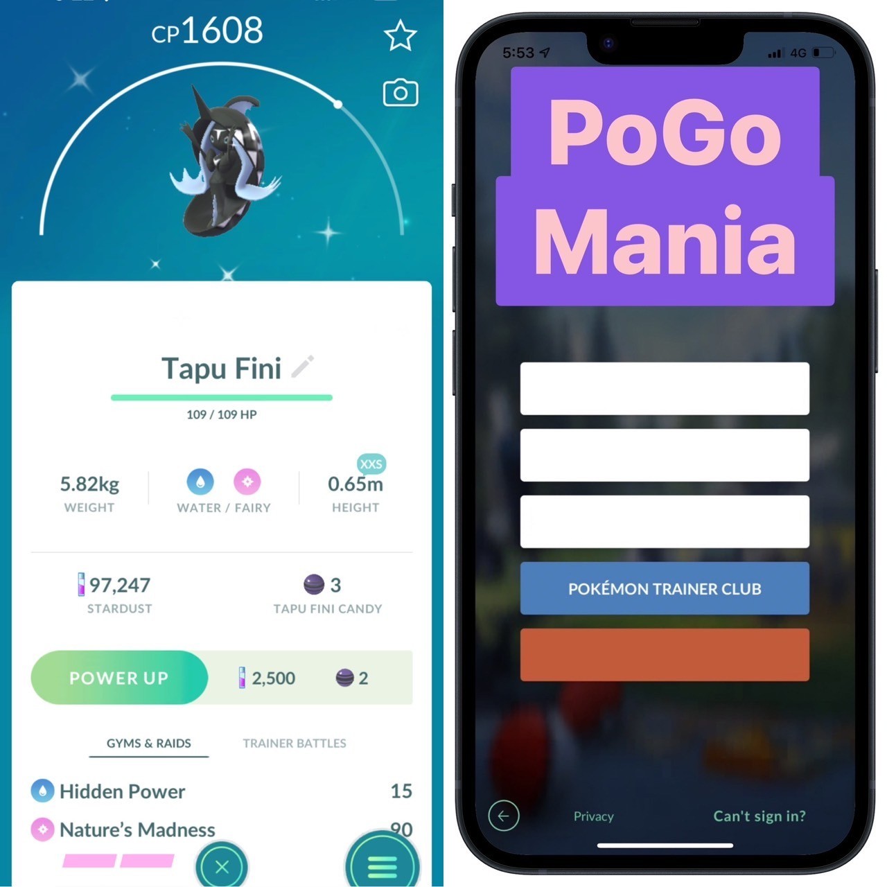 Shiny Tapu Fini✨xxs Size✨mini PTC 20k✨(read description)