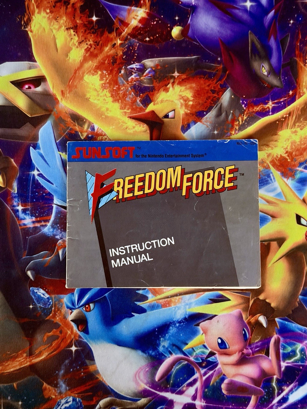 Nintendo NES Instruction Manual Freedom Force - Fast Free Shipping!
