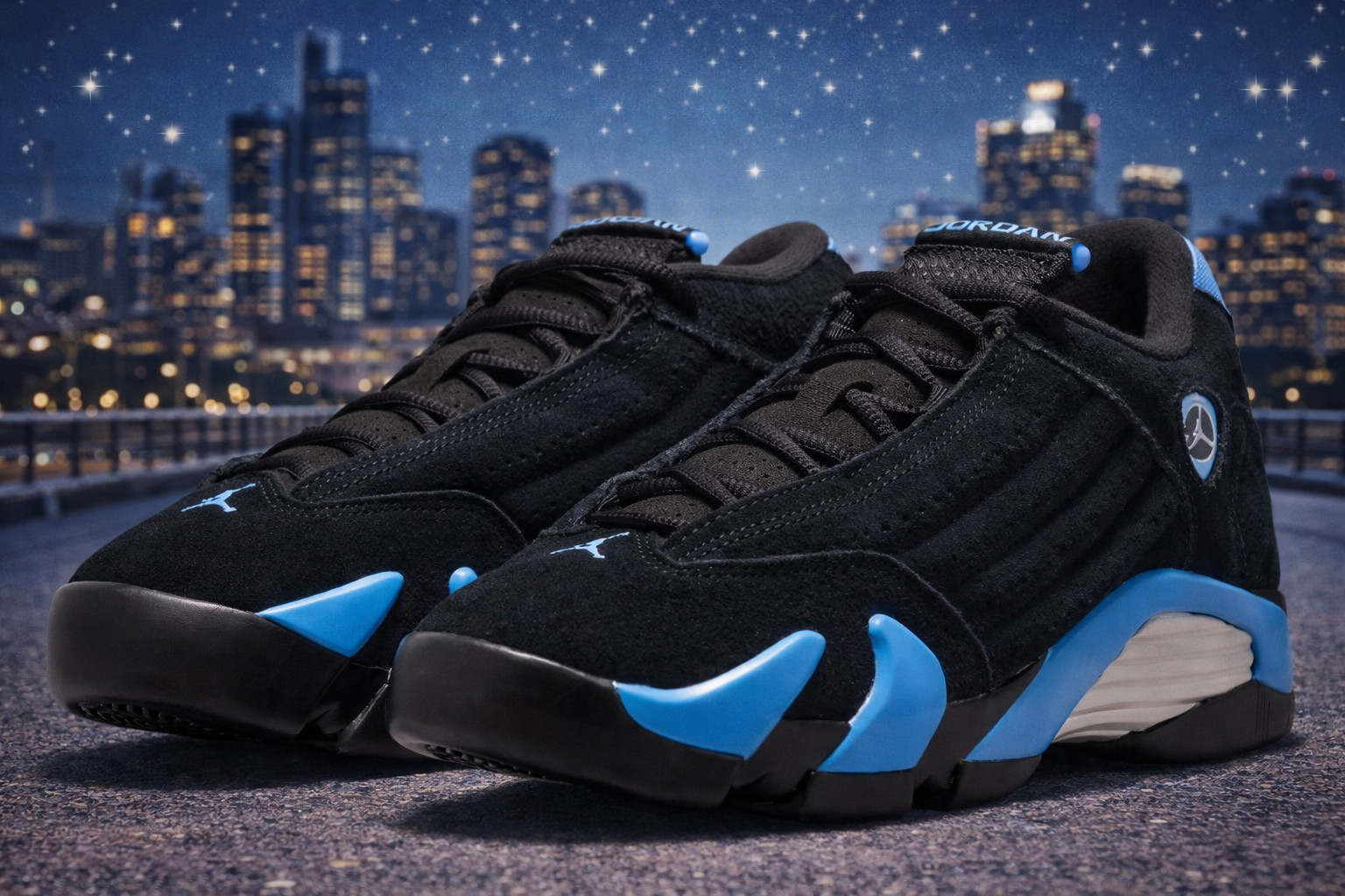 Men's - Jordan 14 Black / University Blue (2026) 487471-007 Size US 7-12