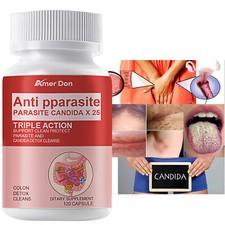 HOT/Candida Cleanse: Yeast Infection Support and Detox with Herbs,Enzymes Capsul