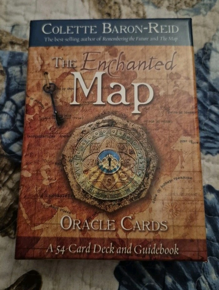 The Enchanted Map Oracle Cards By Colette Baron-Reid, Complete Set w/Guidebook.
