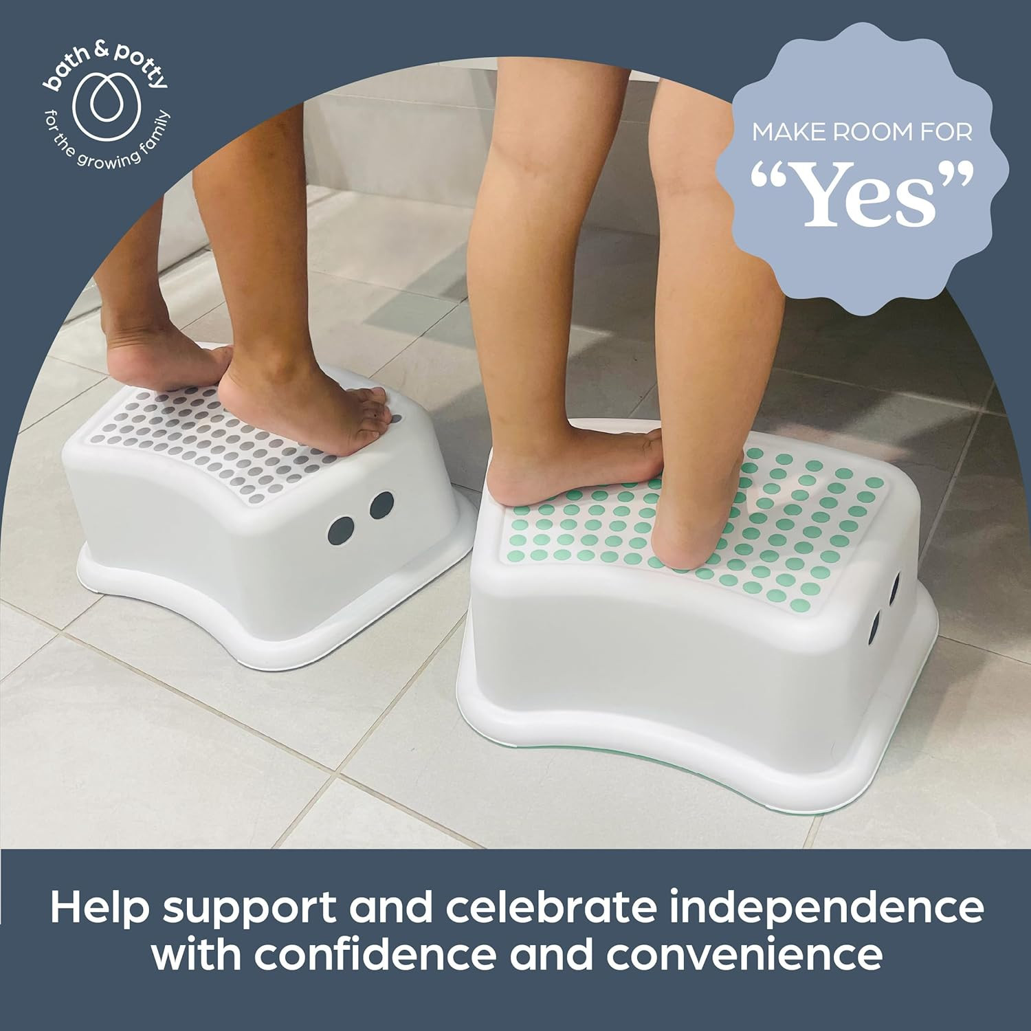 Step Stool for Kids - Non-Slip Base and Contoured Design for Toilet Potty Tra...