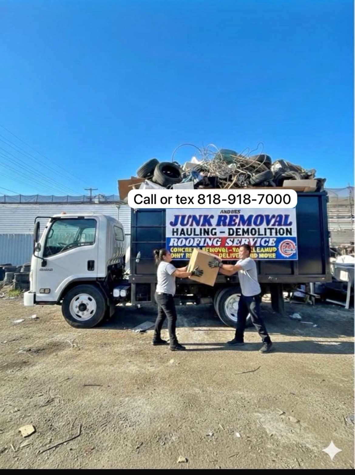 Junk Removal, Hauling, Demolition, Roofing, Yard Clean-Up Service