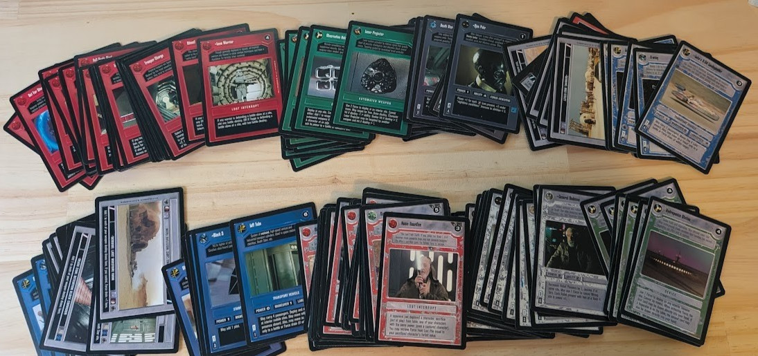 1995 Premiere Star Wars Customizable Card Game Cards 149 card Lot Dark and Light