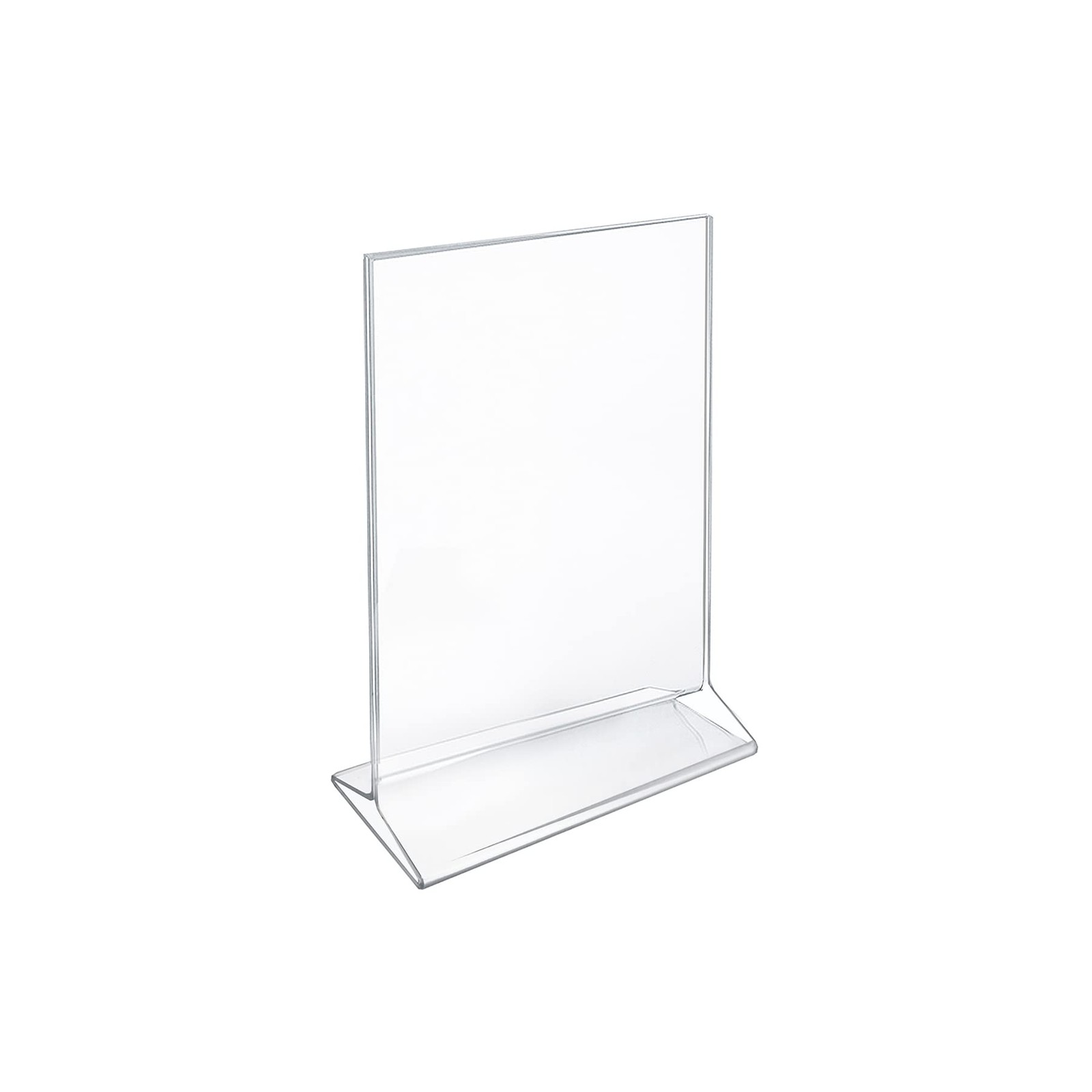 Azar 142711 5.5"W x 8.5"H Top-Load Acrylic Sign Holder, 10-Pack