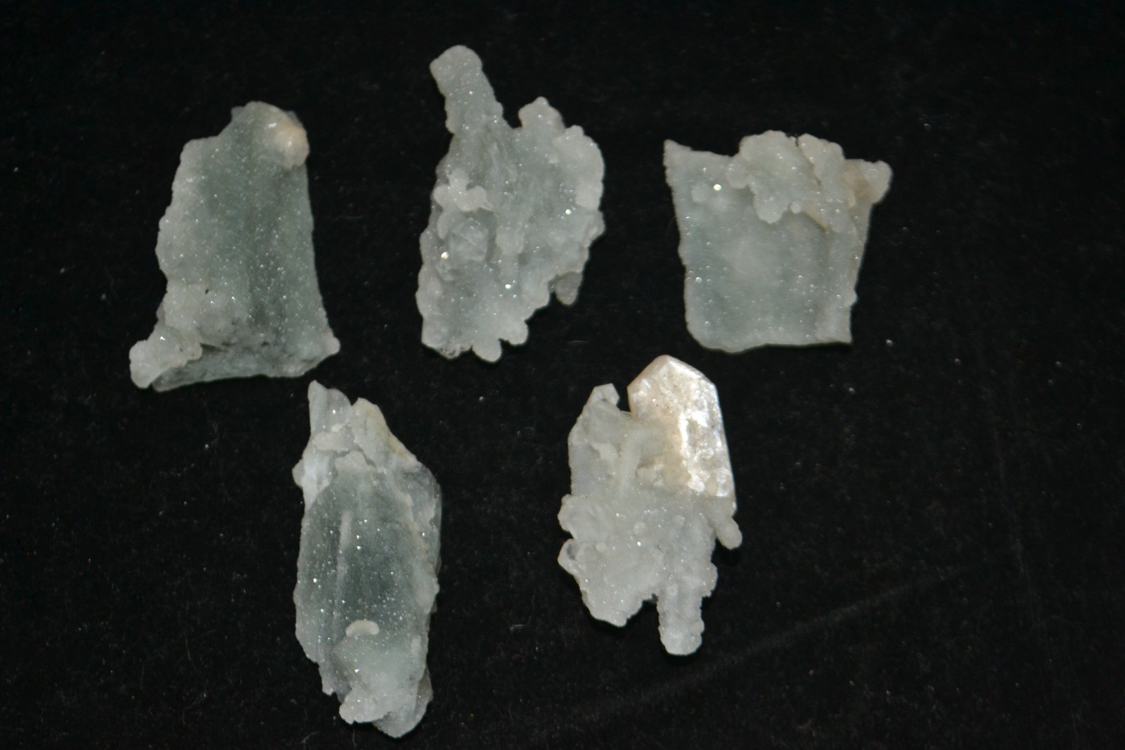 chalcedony Stallacite Lot 5 NOS  Mineral Specimen – India #2152