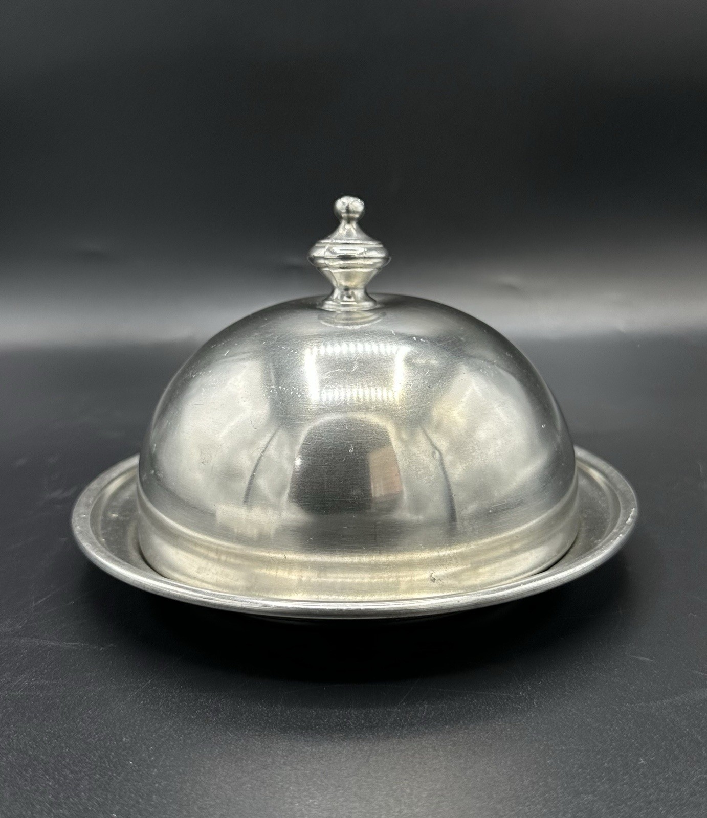 Vintage Web 1180 5 X 6.5” Pewter Butter Dish