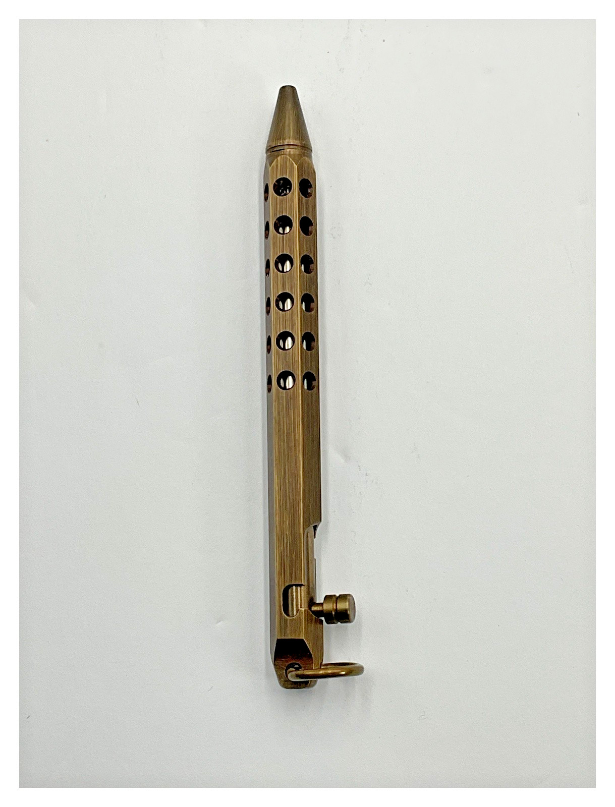 Custom Handmade Aluminum Bolt Action Pen Black Ink