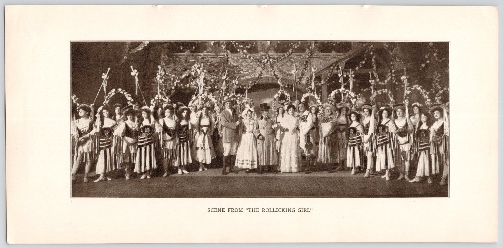 1905 Scene from Musical The Rollicking Girl McIntosh Burr Print