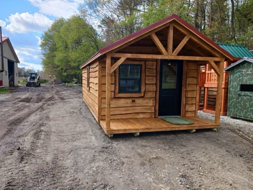 12x20 Hunters Cabin w porch included 