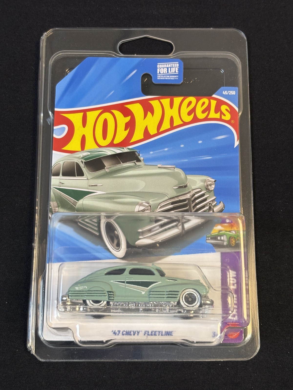 2026 MATTEL HOT WHEELS '47 CHEVY FLEETLINE 45/250 HW LAYIN LOW 3/5 W/ PROTECTOR