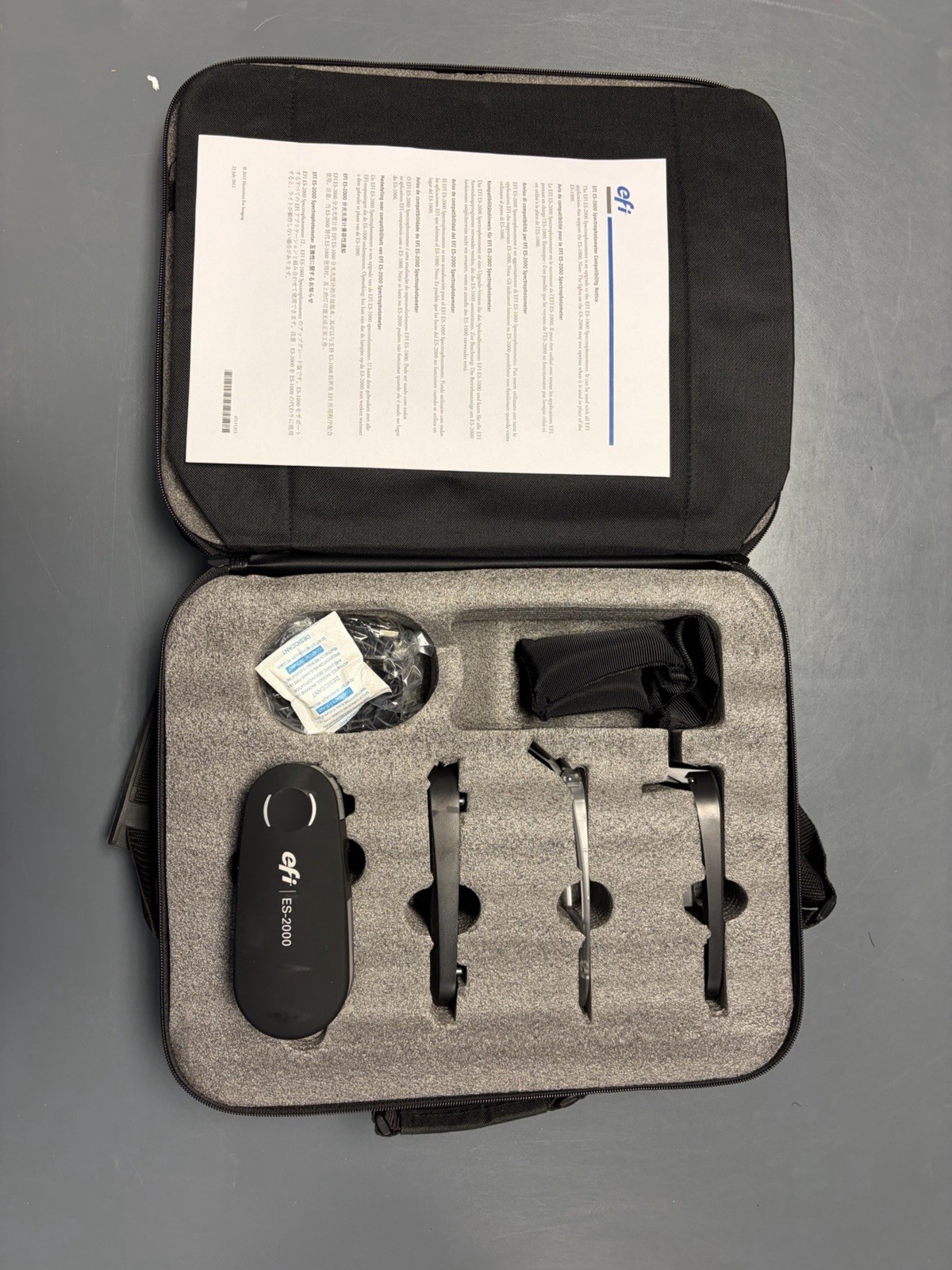 EFI ES-2000 Densitometer Kit ES-2000 MPN with Case and Accessories Included