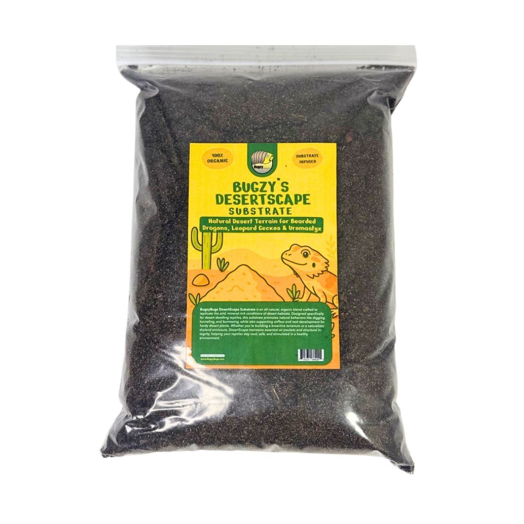 BugzyBugs DesertScape Substrate All-Natural Soil Bedding Terrarium 4 Quart