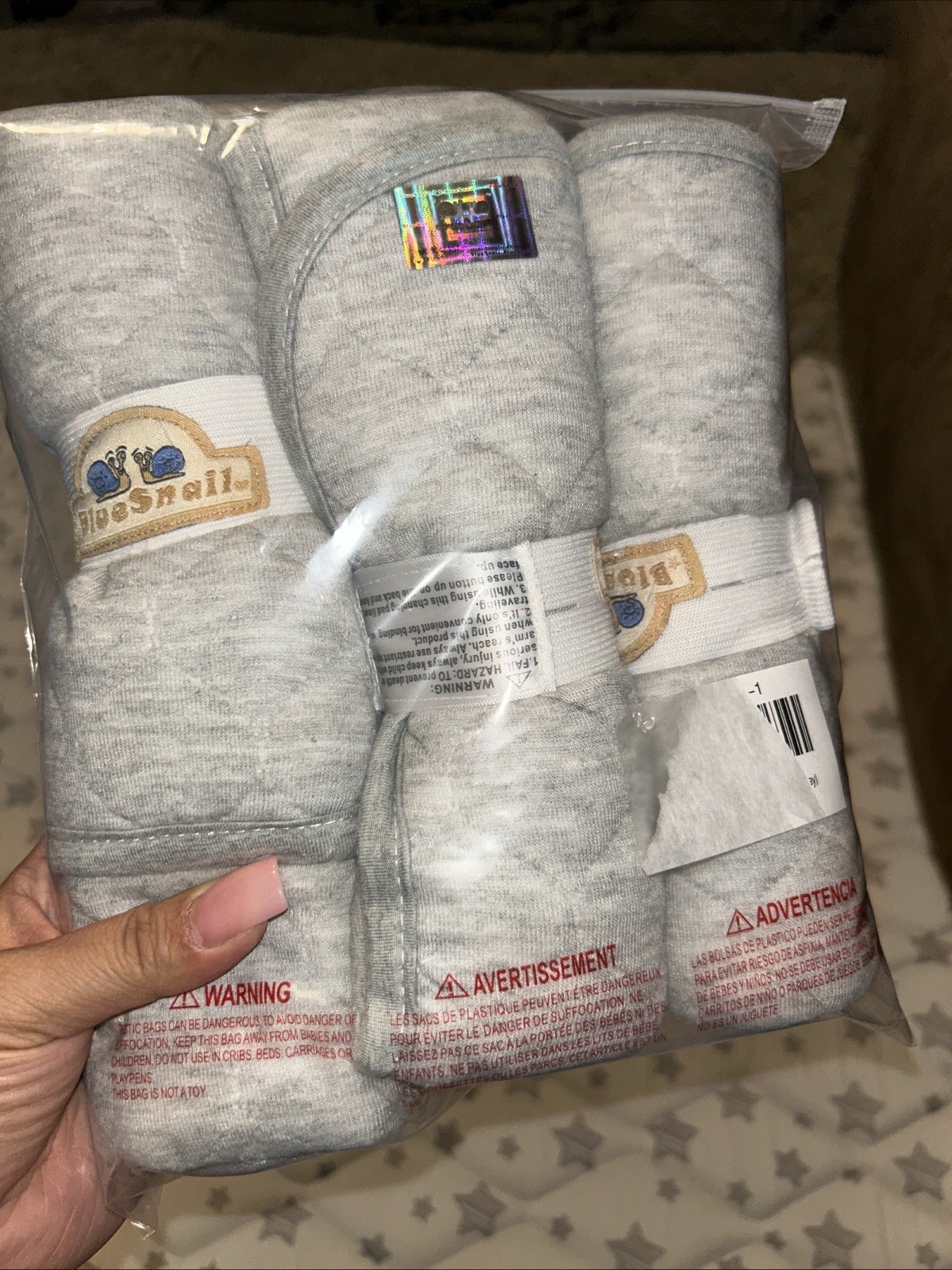 BlueSnail Quilted Thicker Waterproof Changing Pad Liners 3 Count(Gray 13” x 27”)