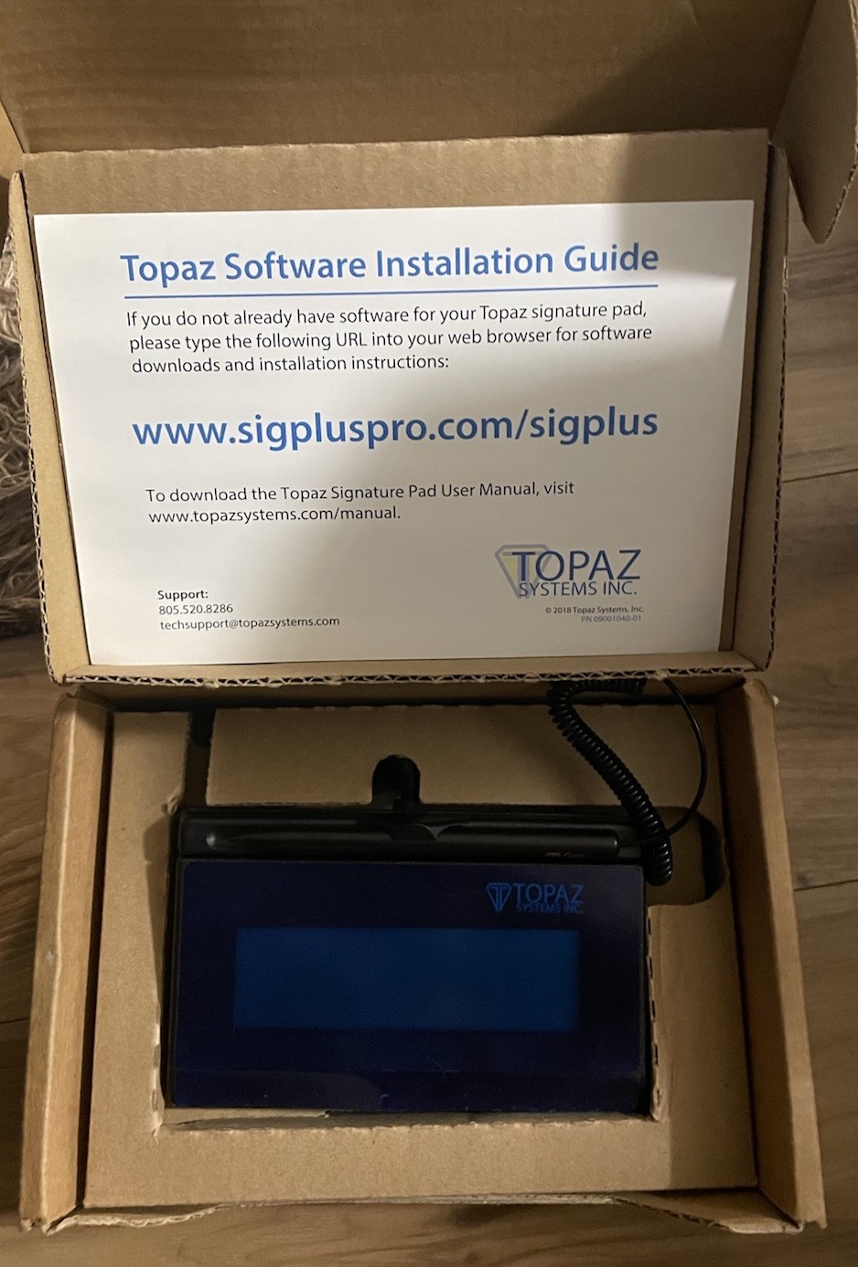 Topaz Systems SigLite LCD 1x5 T-L460-HSB-R Signature Capture Pad - Black