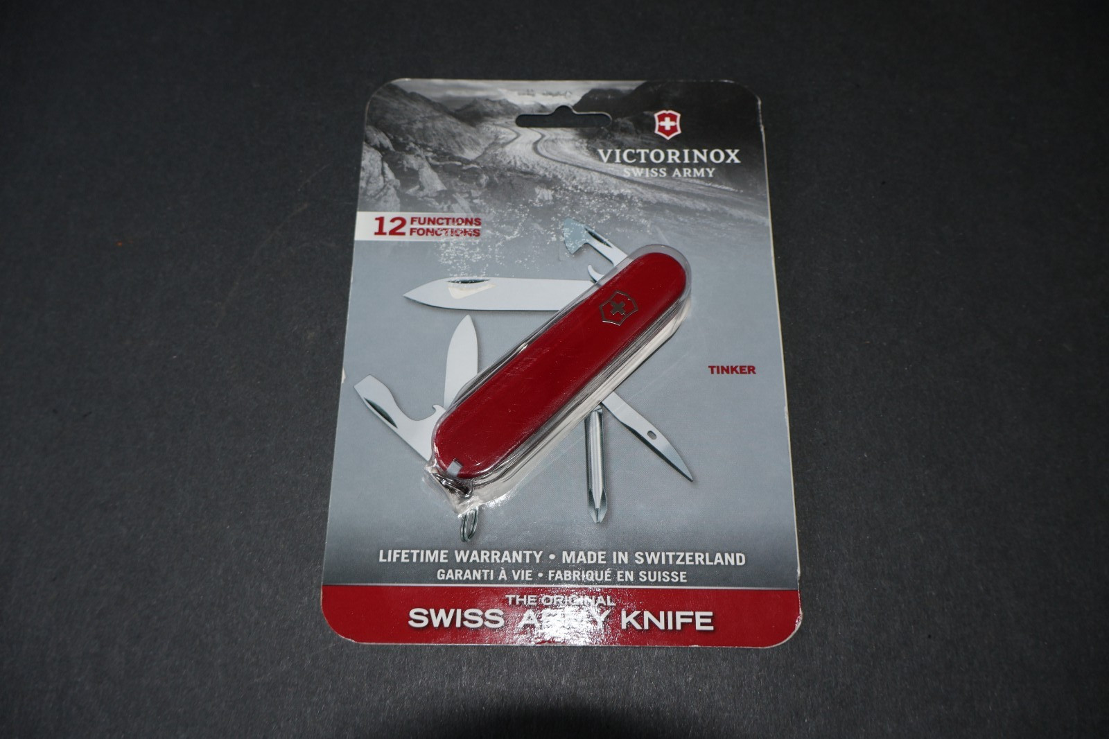 New Victor Knox Swiss Army Knife, 12 Function, Still Original Package, 1.4603X18