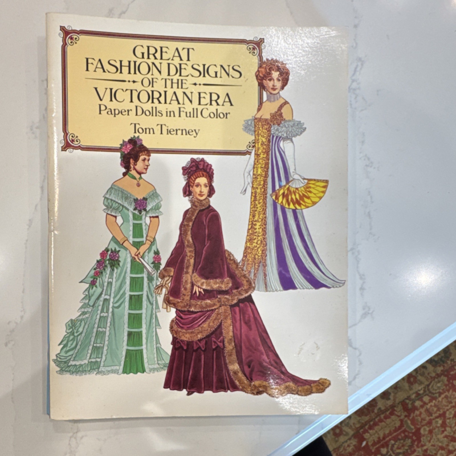 Victorian Era Fashion Paper Dolls Book by Tom Tierney, Full Color, Multicolor