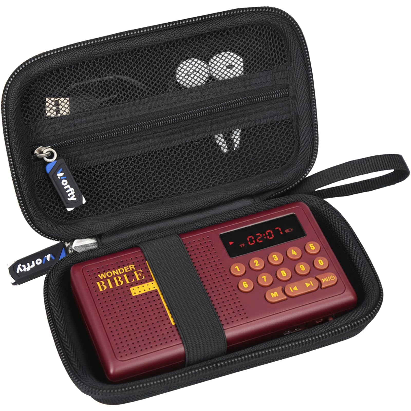 Case for Wonder Bible KJV/NIV, Carry Bag Compatible with Only, Black 