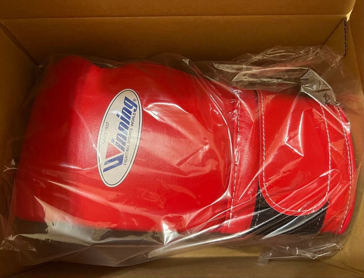 Winning MS-500 14oz Boxing Gloves Red Hook and Loop Training Sparring New